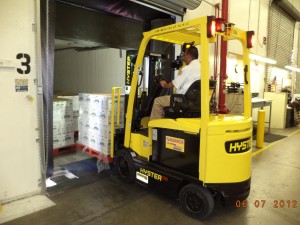 Forklift at DSW Distribution Centers
